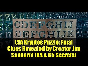 CIA Kryptos Puzzle: Final Clues Revealed by Creator Jim Sanborn! (K4 & K5 Secrets)