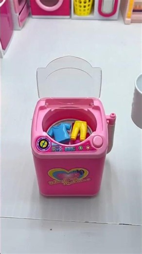 Tiny Cute ASMR Washing Machine 🧺✨ | Mini Laundry Satisfying Sounds