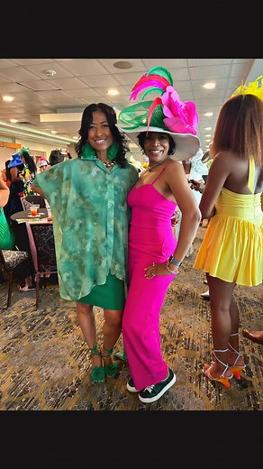 Upsilon Lambda Omega Chapter of Alpha Kappa Alpha Sorority, Inc. Day at the Races 🐎🩷💚 #AKA | Kim Cooks