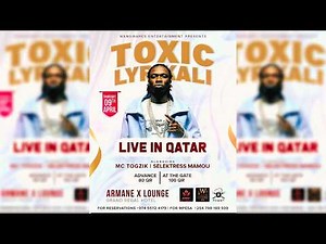 TOXIC LYRICALI LIVE IN QATAR 🇶🇦🔥 | Full Performance | ‪@SELEKTRESSMAMOU‬ on Decks