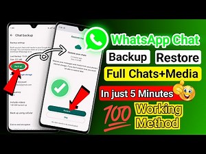 WhatsApp Chat Backup & Restore 2024 | How To Restore WhatsApp Messages On Android