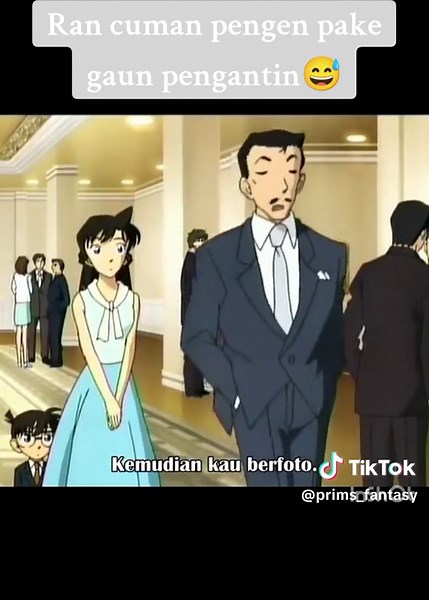 Conan langsung membayangkan ketika ran pake wedding dress 😊 #anime #detectiveconan #shinichikudo #conanedogawa #ranmori #shinran💕_team