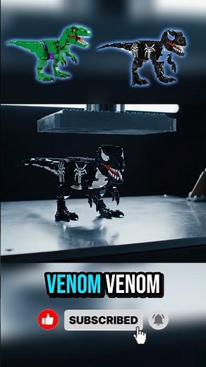 Super Strength vs Symbiote! Hulk & Venom LEGO Dino Under Extreme Pressure!