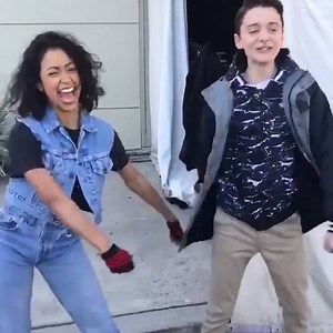 773K views · 1.8K reactions | When he isn't trapped in the Upside Down, Noah Schnapp is busy stanning Liza Koshy.  | MTV | Facebook