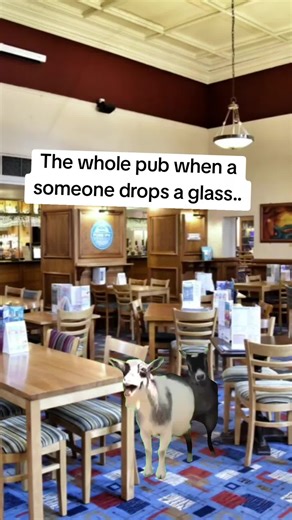 When Someone Drops a Glass in the Pub: A Hilarious Meme Reaction