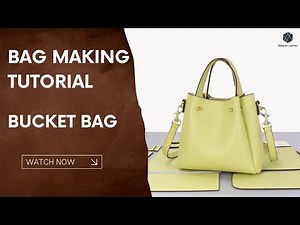 How to Make a Bucket Bag at Home! Easy Tutorial | Babylon Leather Kit SY63