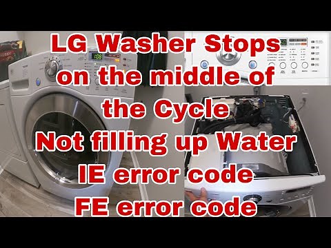 How to Fix #LG Tromm #Washer Not Filling or Dispensing Water | IE or FE Error Codes | Model WM2277HW