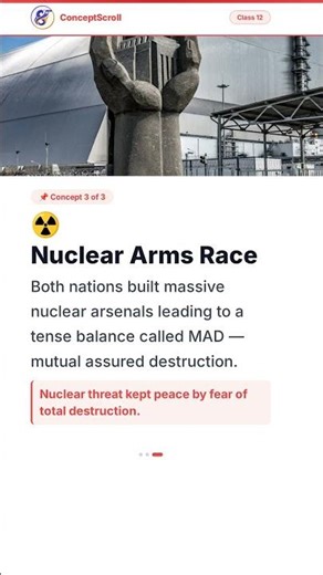 The Cold War Era, Class 12 SSt | Chapter 1 | Class 12 History | NCERT | ConceptScroll 📚 #Shorts