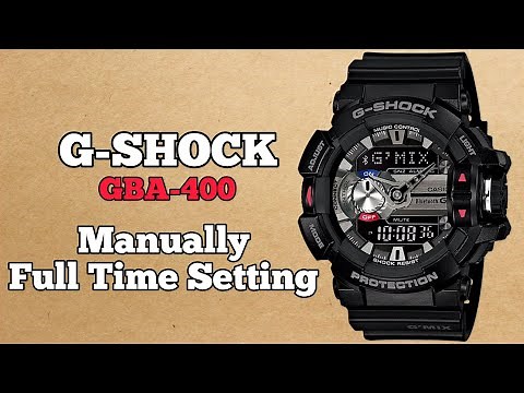 How To Setting Time Manually G-SHOCK GBA-400 Bluetooth Connected Watch | SolimBD