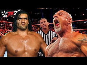 Great Khali vs. Goldberg (WWE 2K22) - rematch