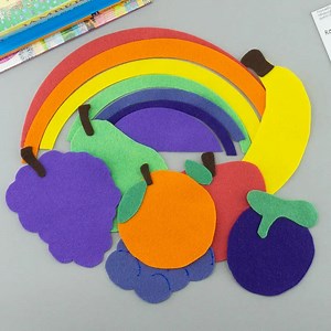 Rainbow Fruit Felt Song Set for Storytime Fun | Flannel Board Fun