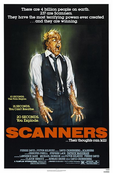Scanners (1981) ⭐ 6.7 | Horror, Sci-Fi, Thriller