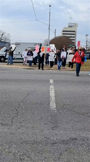 Nathan Young | Scenes from the Calhoun County Valentines Day protest. #alabama #democrats #protest | Instagram