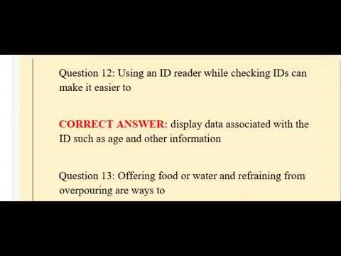 SERVSAFE ALCOHOL REVIEW LATEST UPDATE QUESTIONS & ANSWERS