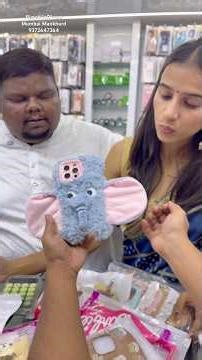 🐘￼cute little ￼3D funky cartoon elephant Mobile Cover for iPhone 15 ProMax ￼premium luxurious Cover