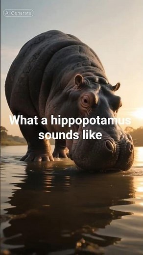 What a hippopotamus sounds like