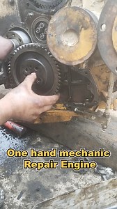 789K views · 16K reactions | One hand mechanic repairs the engine. #mechanic #mechanicsteve #inspiring #automobile | Mechanic Steve | Facebook