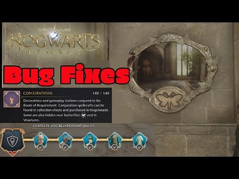Hogwarts Legacy Bug Fixes - How To Fix Missing Side Quest - Missing Moth/ No Conjuration Butterflies