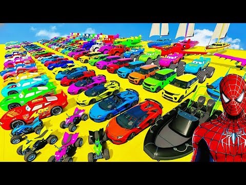 Superhero Bike & Car Stunt Racing | Crazy Mega Ramp