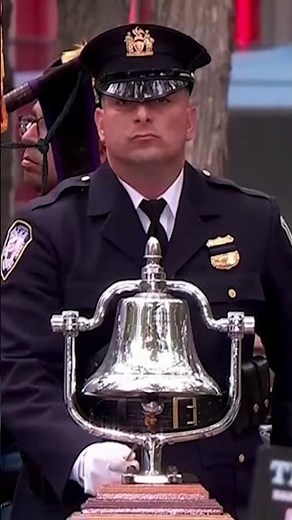 9/11 25th anniversary ceremony begins with solemn moment of silence at Ground Zero #shorts