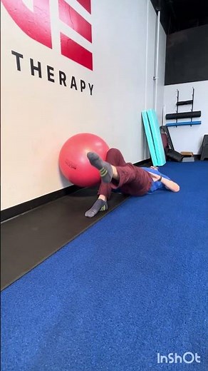 Single Leg Glute Bridge with Physioball