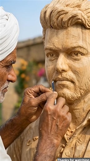 Vijay Chandrasekhar | The Best Wooden Sculpture #woodcraft #woodcarving #josephvijay #southactor