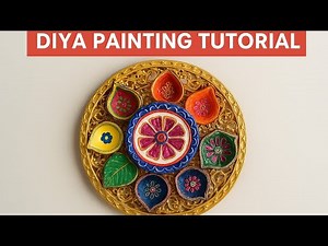 Part 1 : Beautiful Diya Painting Tutorial Diwali Diya Decoration Ideas | Handmade Clay Diya Painting