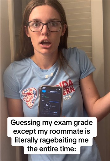 Guessing my exam grade while roommate ragebaits me