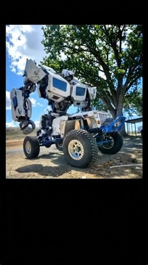 This Jeep Becomes a Mech and Destroys an Alien Ship 🤖🛸 | BrainByte AI #shorts