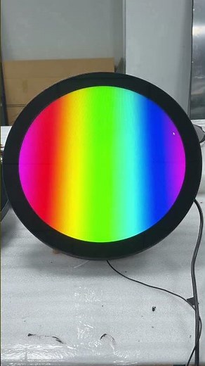 Round Display Testing – Checking Color and Pixels Before Shipping