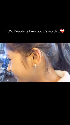 Glow Comes With A Little Pain ✨ | Helix/Ear Piercing👂🏻❤️‍🩹