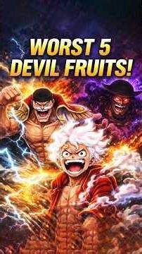 😂One Piece Top 5 useless Devil Fruits! #netflixseries #onepieceanime #animeshorts #luffy #pirates