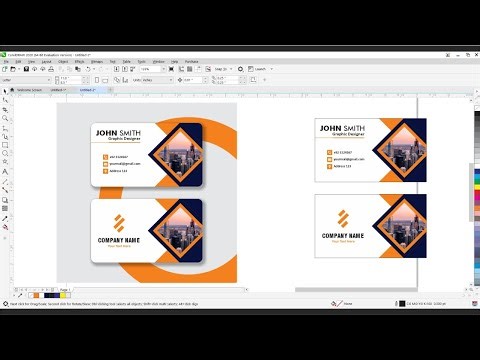 How To Create Digital Business Card | Visiting Card #coreldrawtutorial #businesscard #visitingcard