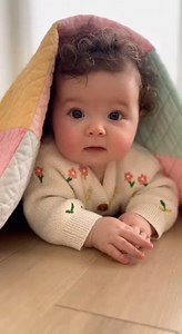 Cute baby giggles under blanket | I Love Jesus