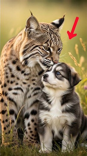 Bobcat Saves Puppy in Blizzard #shorts #shortvideo #animalrescue