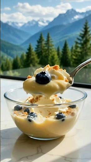 High Protein Blueberry Cheesecake Pudding 🫐 Easy Healthy Dessert!