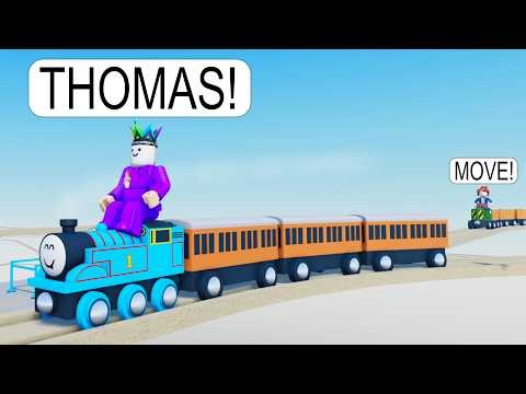 I Drive Thomas the Tank Engine on Roblox BUT It Gets Stuck Everywhere