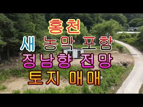 South-facing land with new cabin for sale in Hongcheon, 363㎡ (110 pyeong), 52 million KRW
