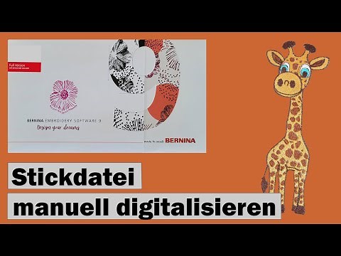 Manually creating an embroidery file with Bernina embroidery software