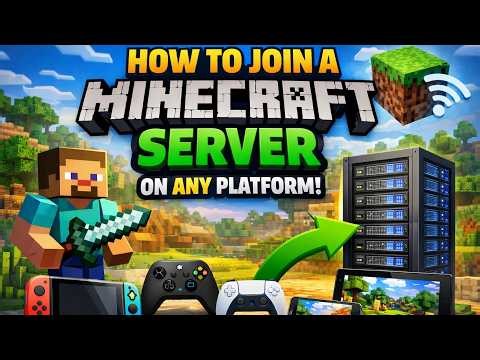How to Join A Minecraft Server on ANY Platform 2026