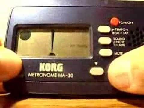 How to use a Korg MA 30 Metronome