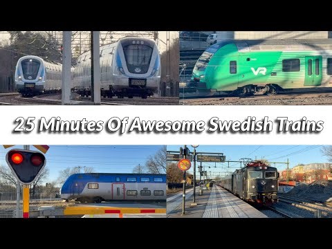 25 Minutes Of Awesome Swedish Trains!