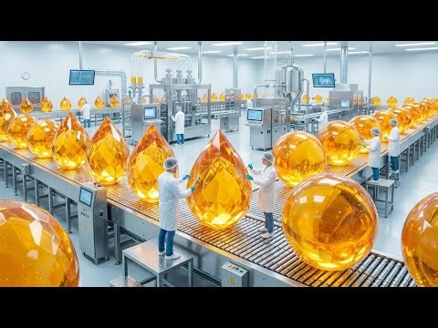 Inside Factory: Processing Acacia Tree Sap Into Gum Arabic Powder G-70 (Full Process)