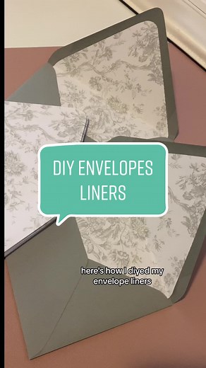 How to Make DIY Envelope Liners for Wedding Invitations