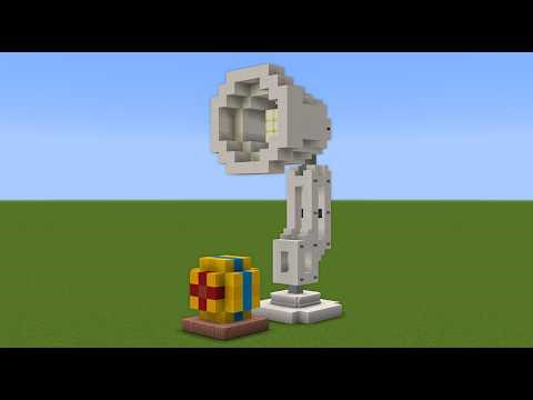 How to Build The Pixar Lamp "Luxo Jr." In Minecraft