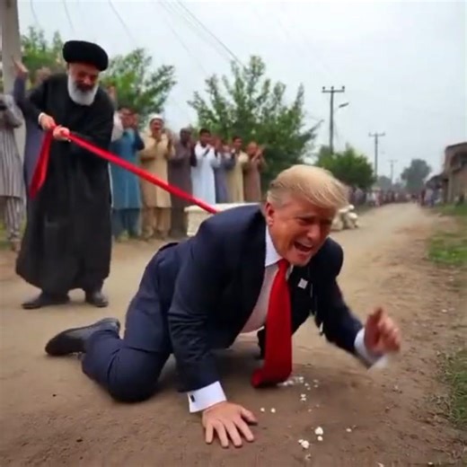 Cauliflower Train Surprise 🚂🥦 | Khamenei on the Train & Trump Running After It! | Viral Street Scene