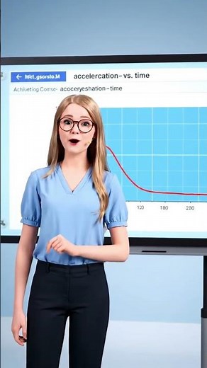 Acceleration - Time Graph in 3D Animation #physics_experiment