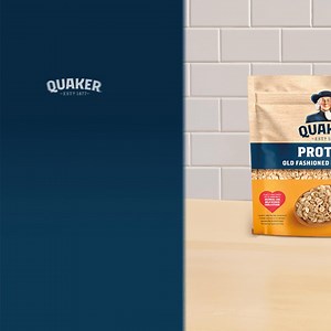 Start your day with a delicious bowl of Quaker® Protein Old Fashioned Oats made with a good source of protein in every serving | Quaker