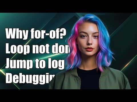 Why for-of-loop has not finished running, jump out to run console.log?