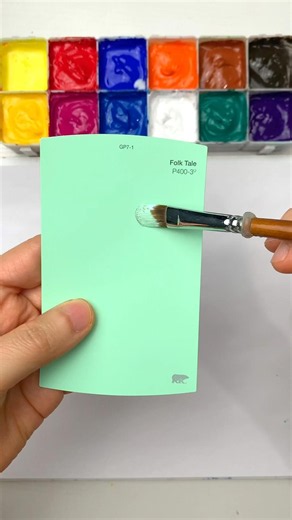 How I Perfect Mix Mint GREEN Color #shorts #paint #art #USA #Australia #Switzerland #UK